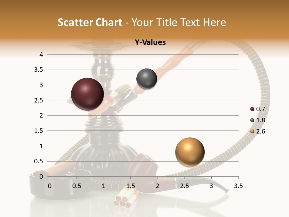 Silver Tube Dependence PowerPoint Template