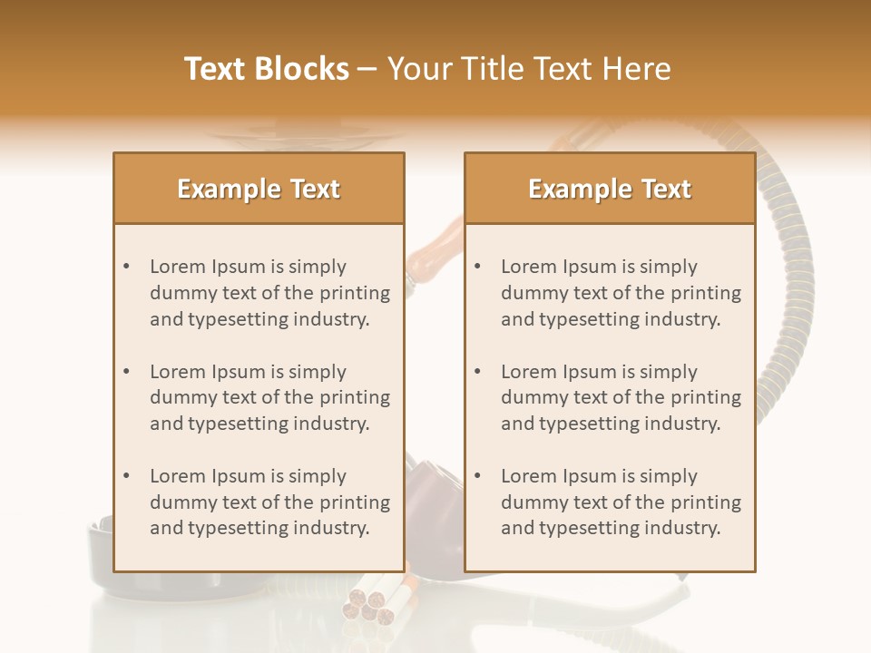 Silver Tube Dependence PowerPoint Template