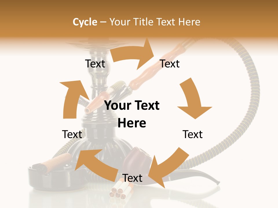 Silver Tube Dependence PowerPoint Template