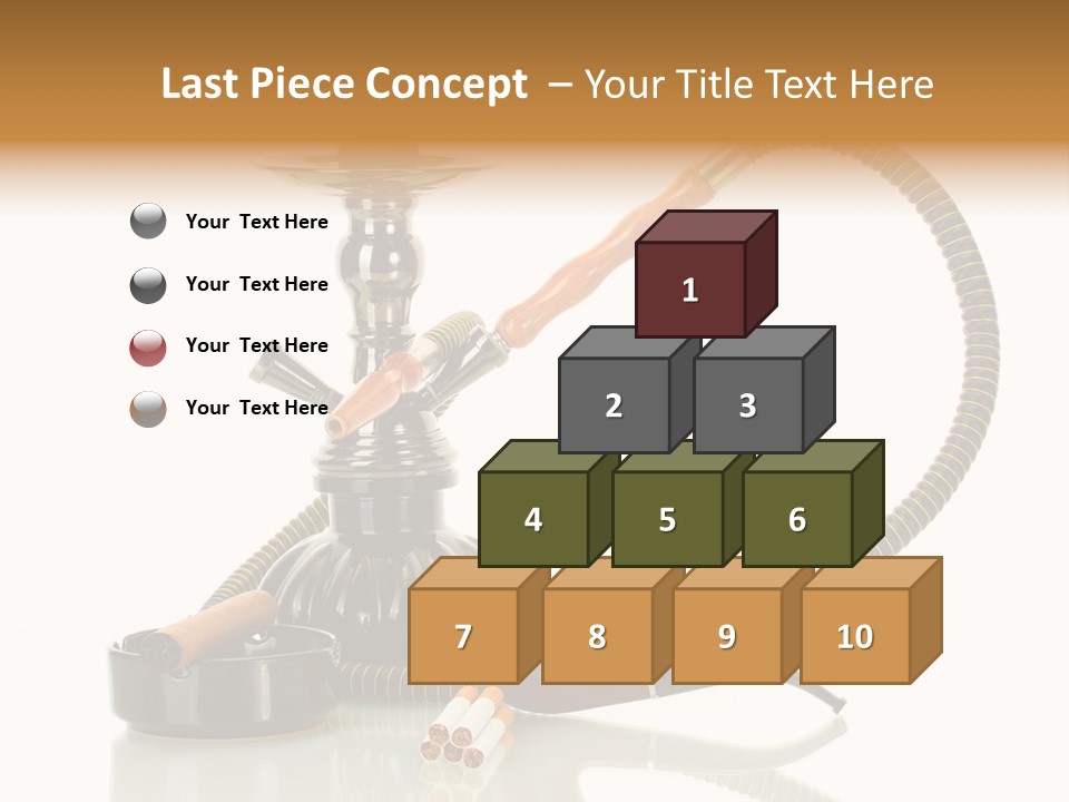 Silver Tube Dependence PowerPoint Template
