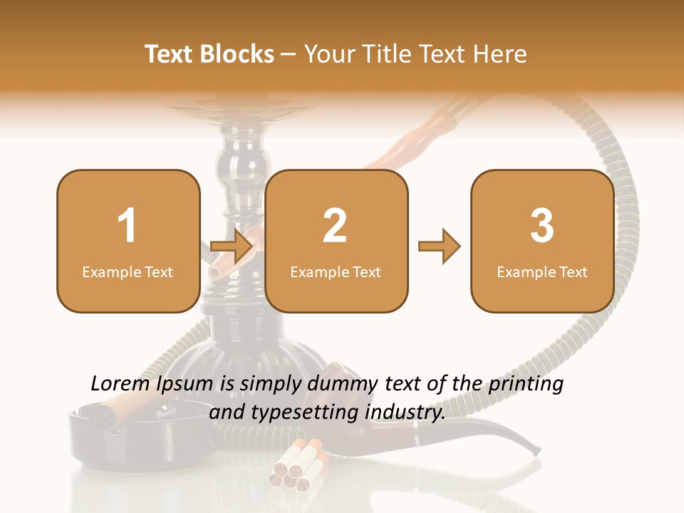 Silver Tube Dependence PowerPoint Template