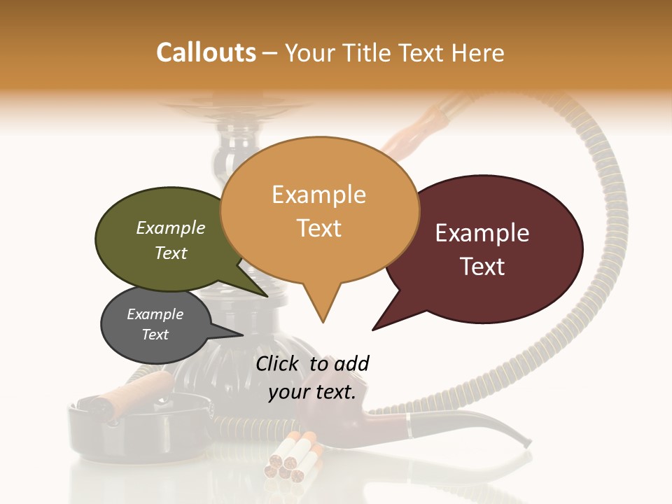 Silver Tube Dependence PowerPoint Template