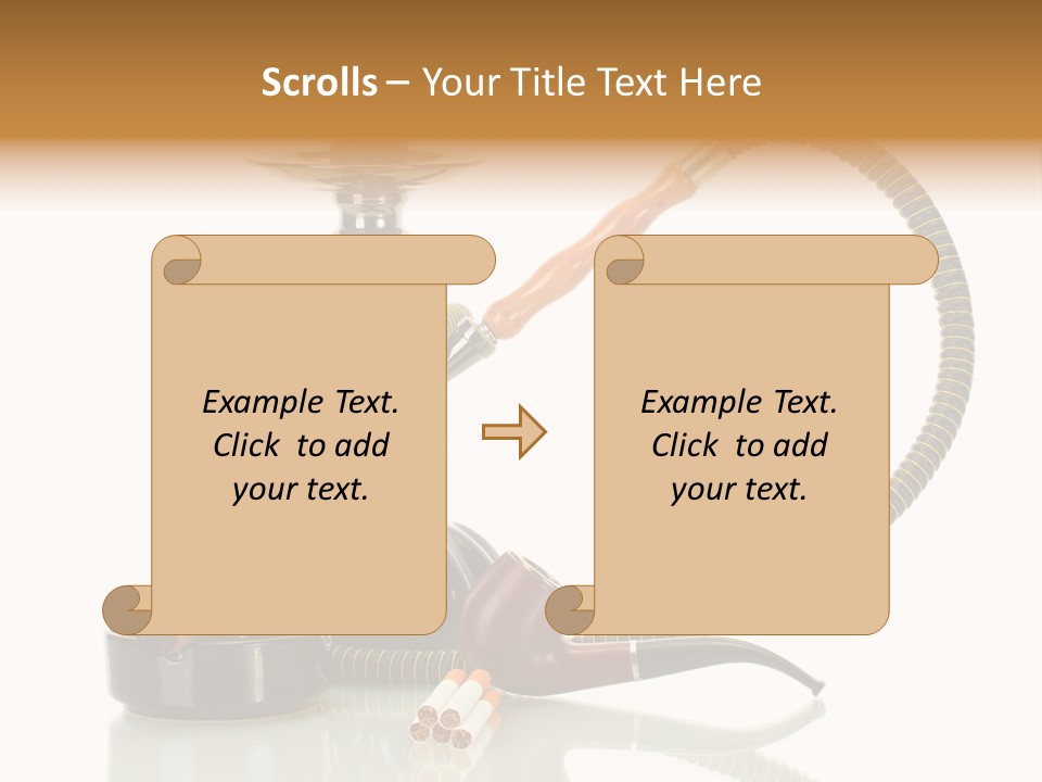 Silver Tube Dependence PowerPoint Template