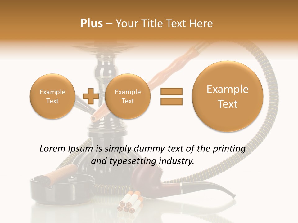 Silver Tube Dependence PowerPoint Template