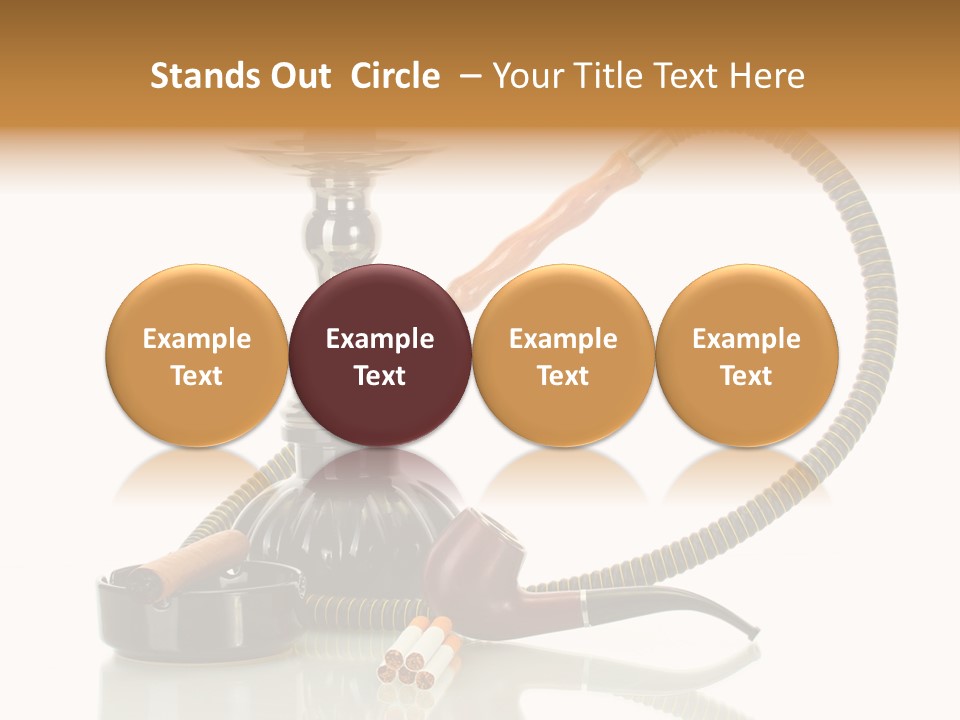 Silver Tube Dependence PowerPoint Template