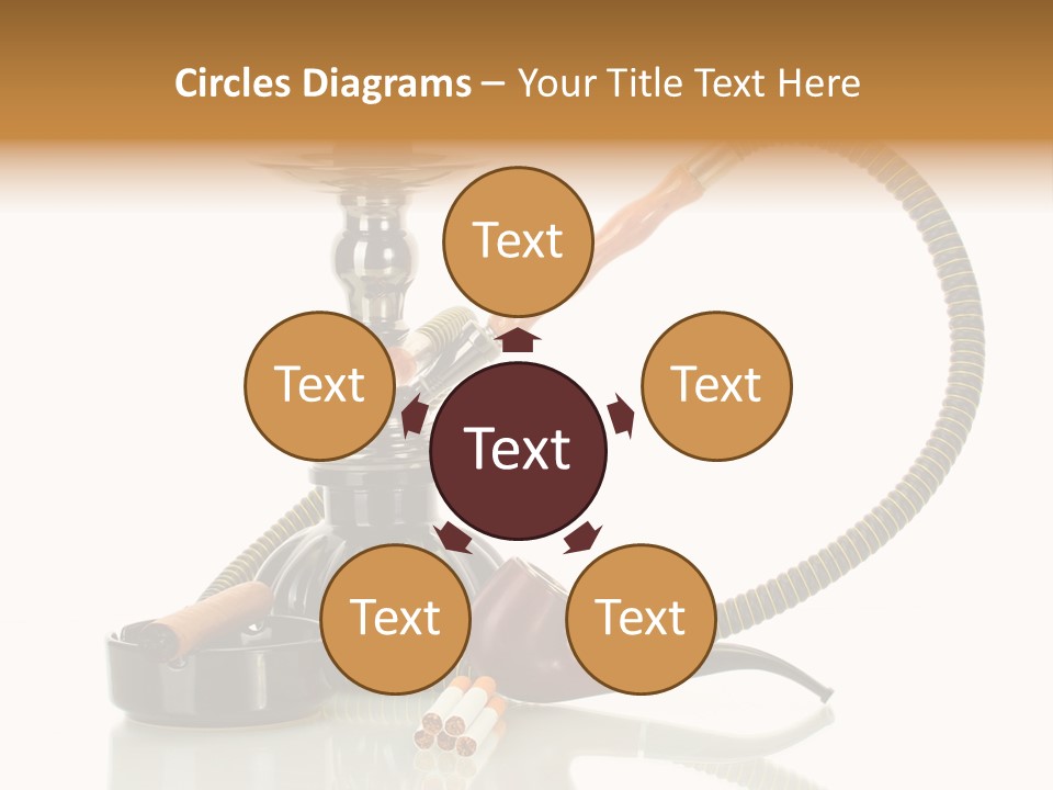 Silver Tube Dependence PowerPoint Template