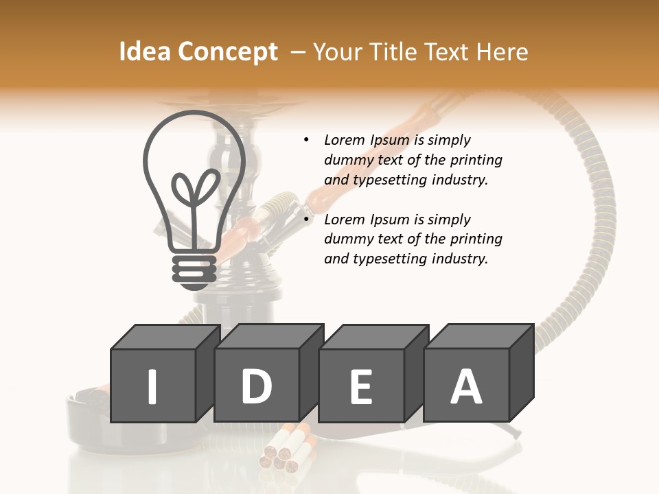 Silver Tube Dependence PowerPoint Template