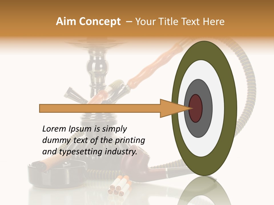 Silver Tube Dependence PowerPoint Template