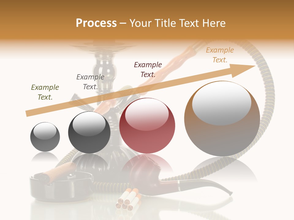 Silver Tube Dependence PowerPoint Template