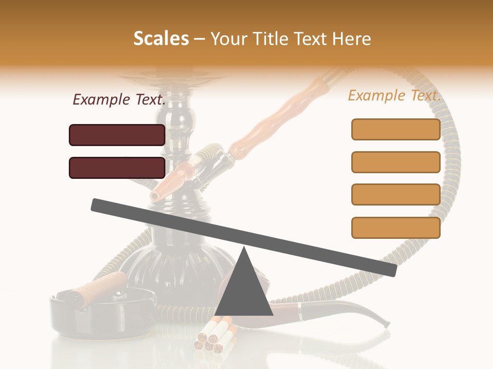 Silver Tube Dependence PowerPoint Template