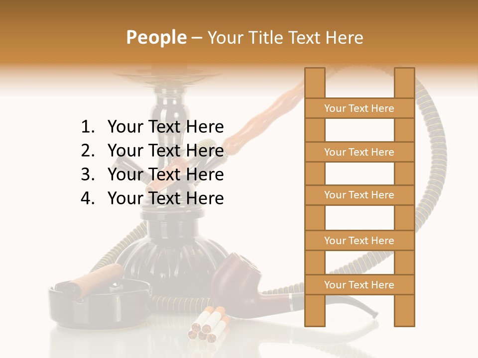Silver Tube Dependence PowerPoint Template