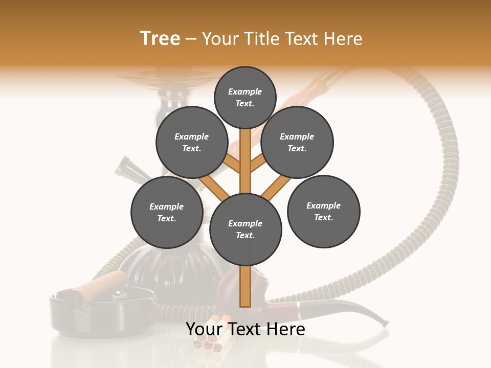 Silver Tube Dependence PowerPoint Template