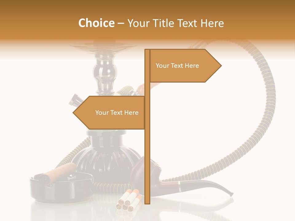 Silver Tube Dependence PowerPoint Template