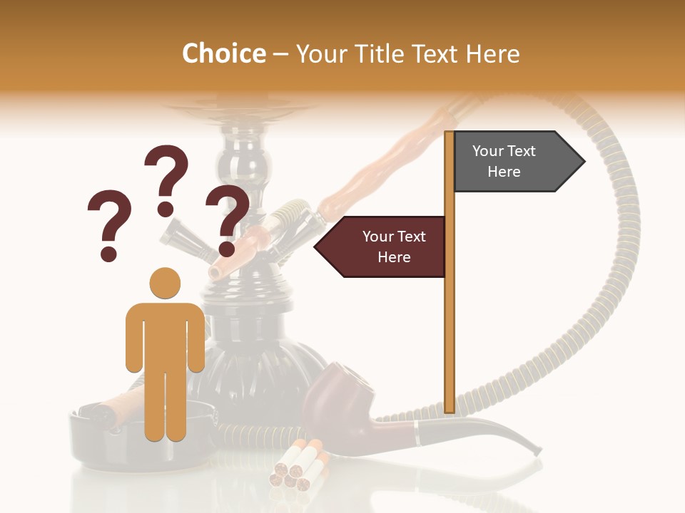 Silver Tube Dependence PowerPoint Template