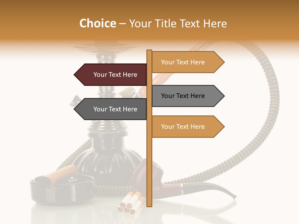 Silver Tube Dependence PowerPoint Template