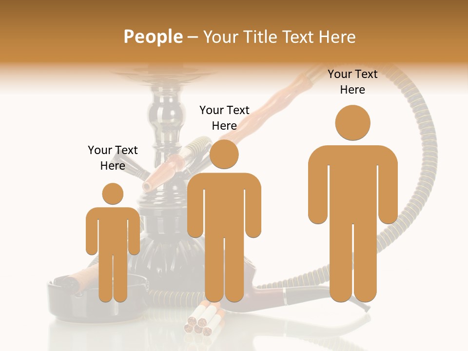 Silver Tube Dependence PowerPoint Template