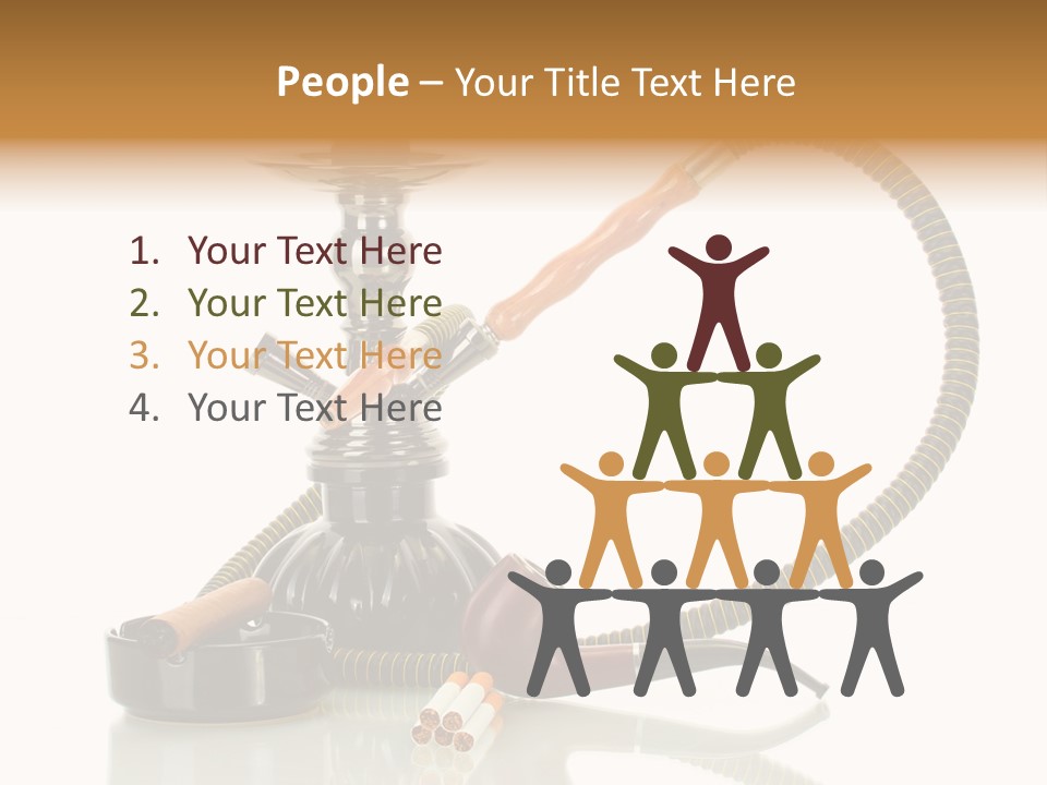 Silver Tube Dependence PowerPoint Template