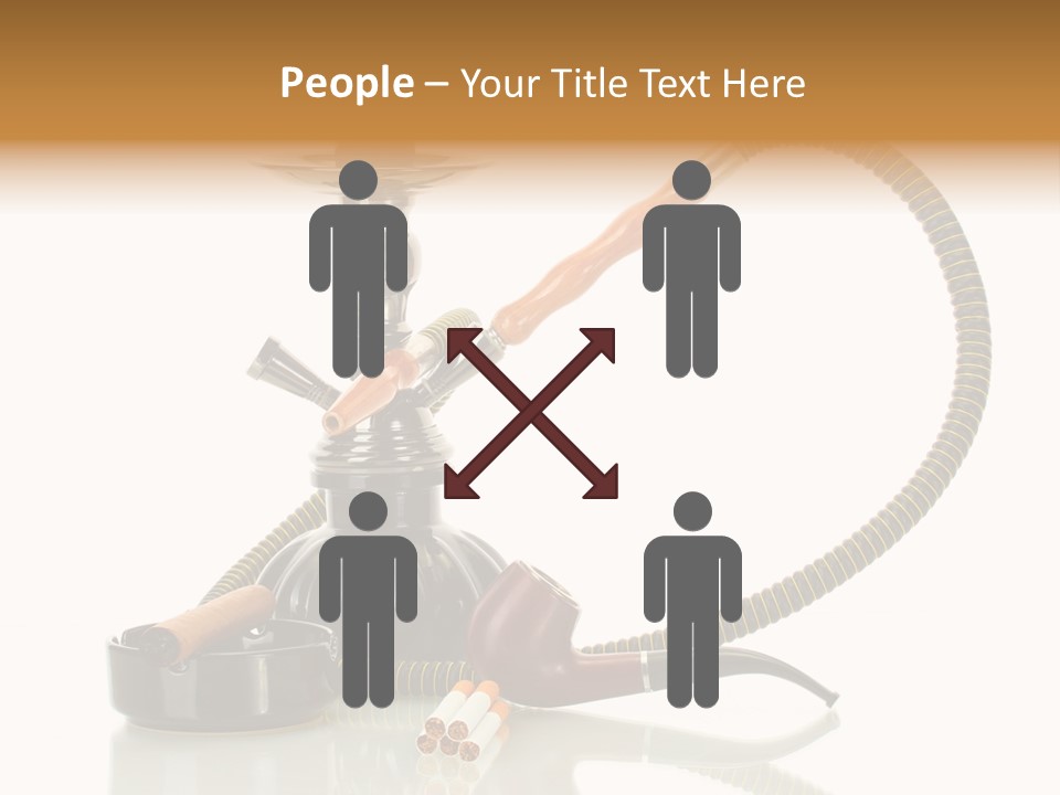 Silver Tube Dependence PowerPoint Template