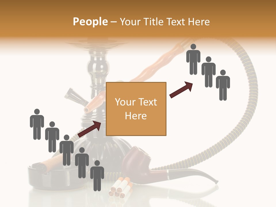 Silver Tube Dependence PowerPoint Template