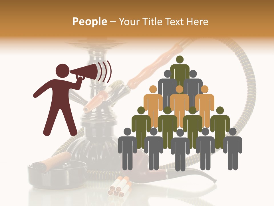 Silver Tube Dependence PowerPoint Template