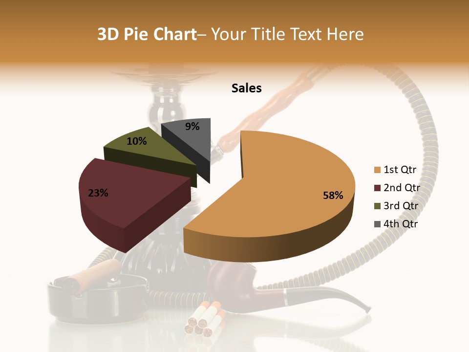 Silver Tube Dependence PowerPoint Template