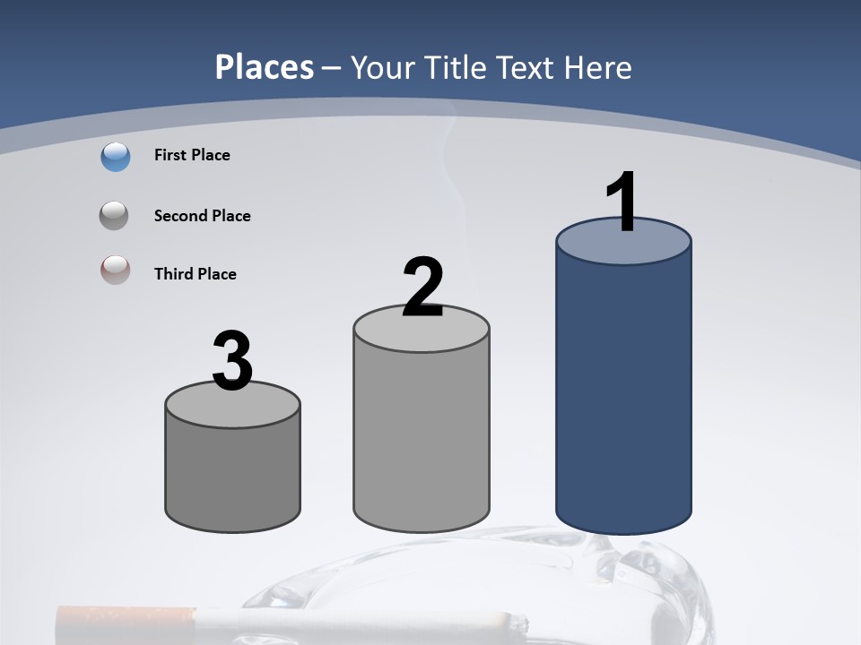 Tobacco Ashtray Stop PowerPoint Template