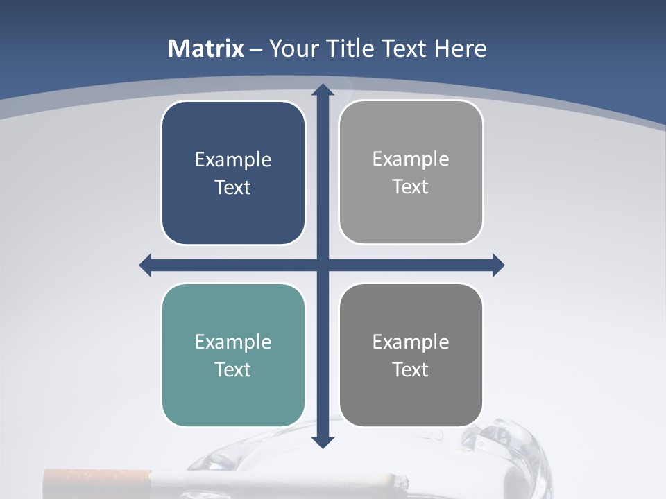 Tobacco Ashtray Stop PowerPoint Template
