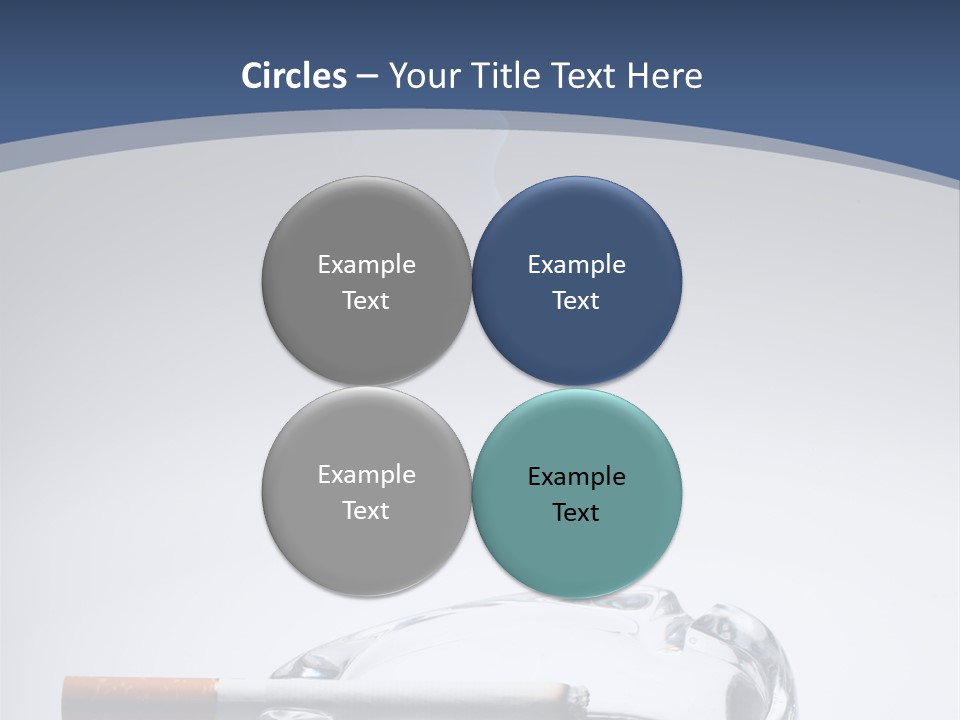 Tobacco Ashtray Stop PowerPoint Template