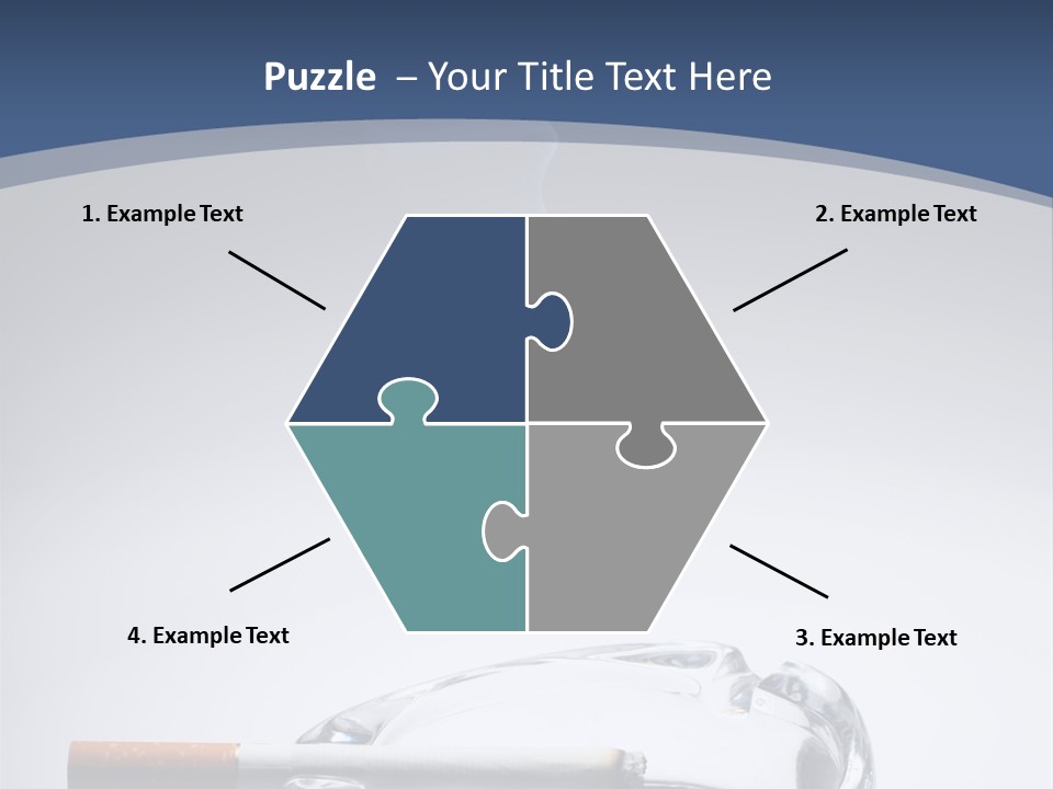 Tobacco Ashtray Stop PowerPoint Template