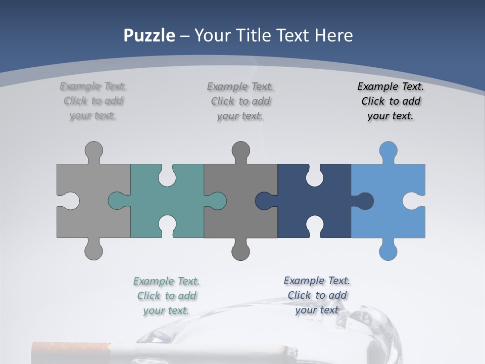 Tobacco Ashtray Stop PowerPoint Template