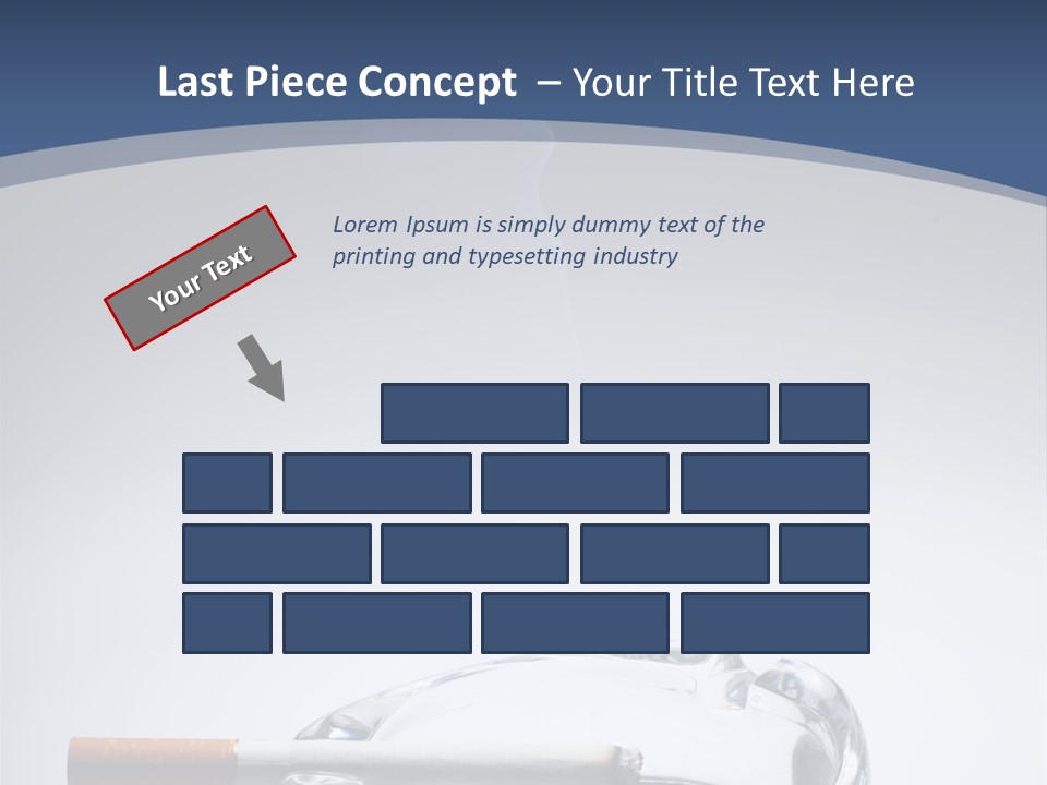 Tobacco Ashtray Stop PowerPoint Template