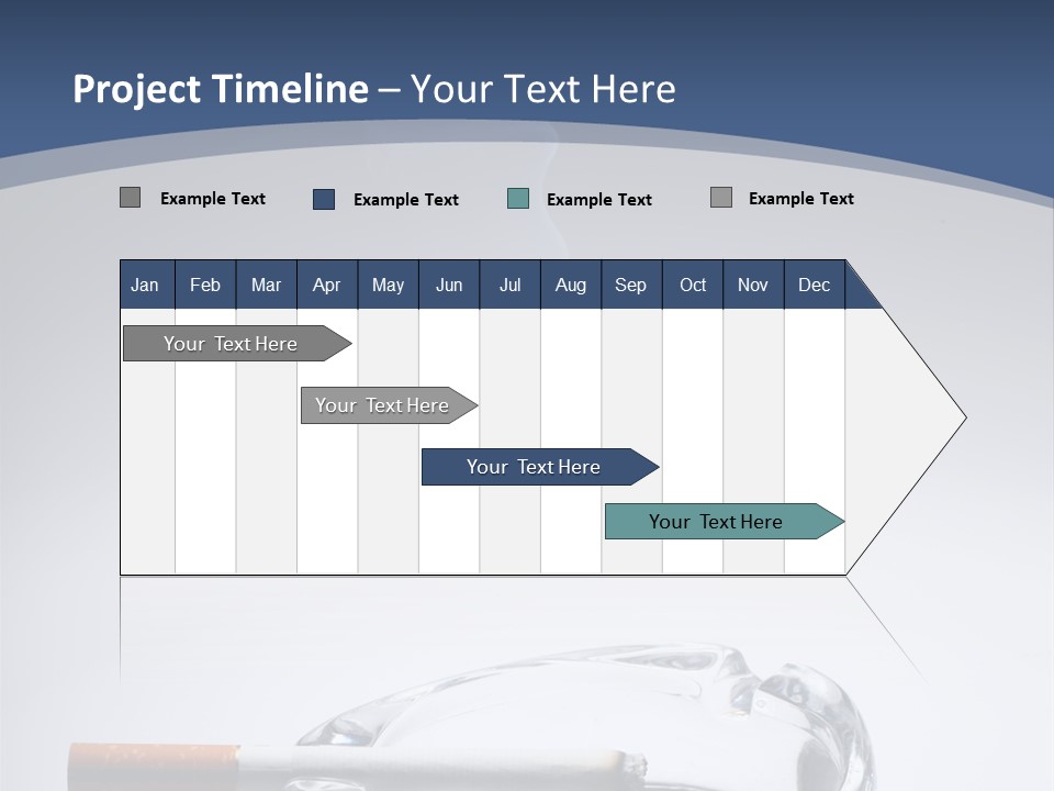 Tobacco Ashtray Stop PowerPoint Template