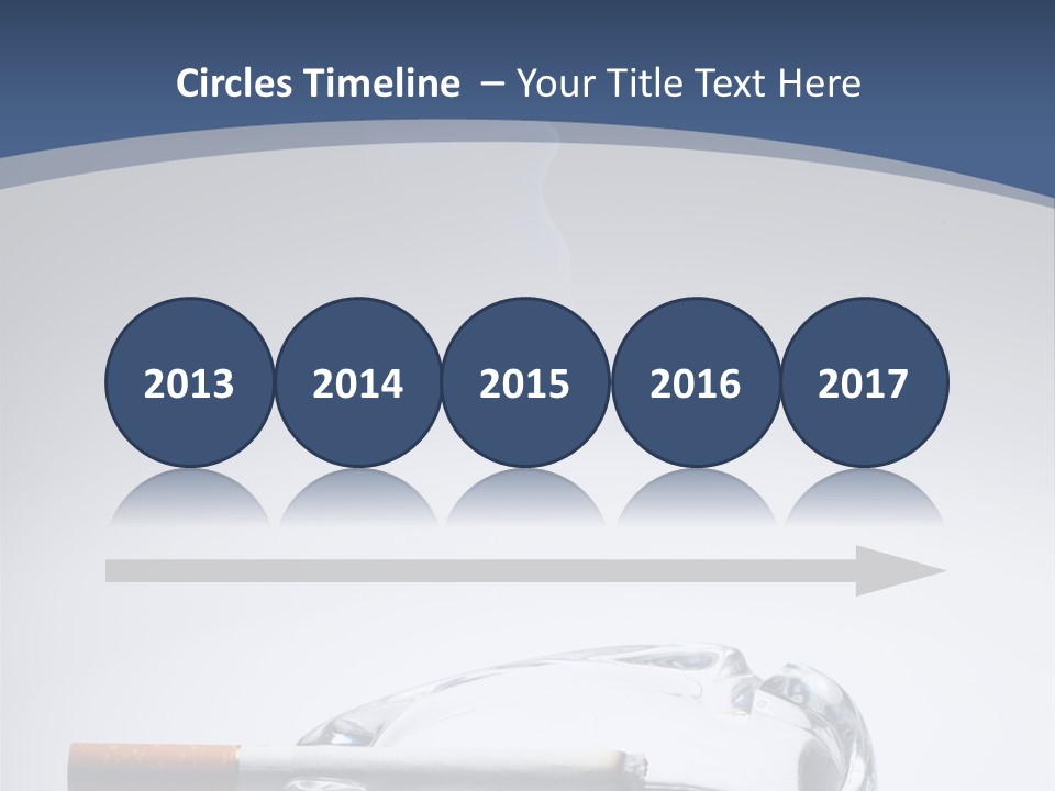 Tobacco Ashtray Stop PowerPoint Template