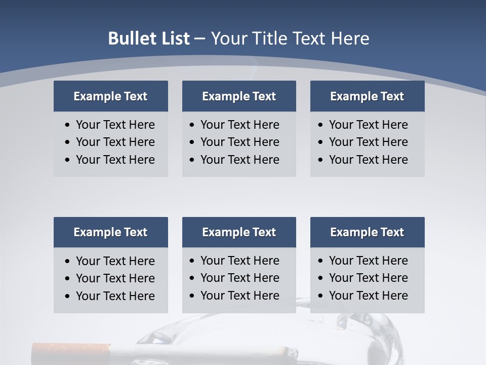 Tobacco Ashtray Stop PowerPoint Template