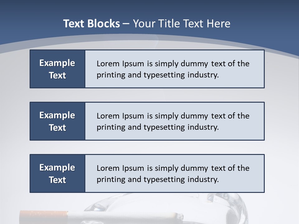 Tobacco Ashtray Stop PowerPoint Template