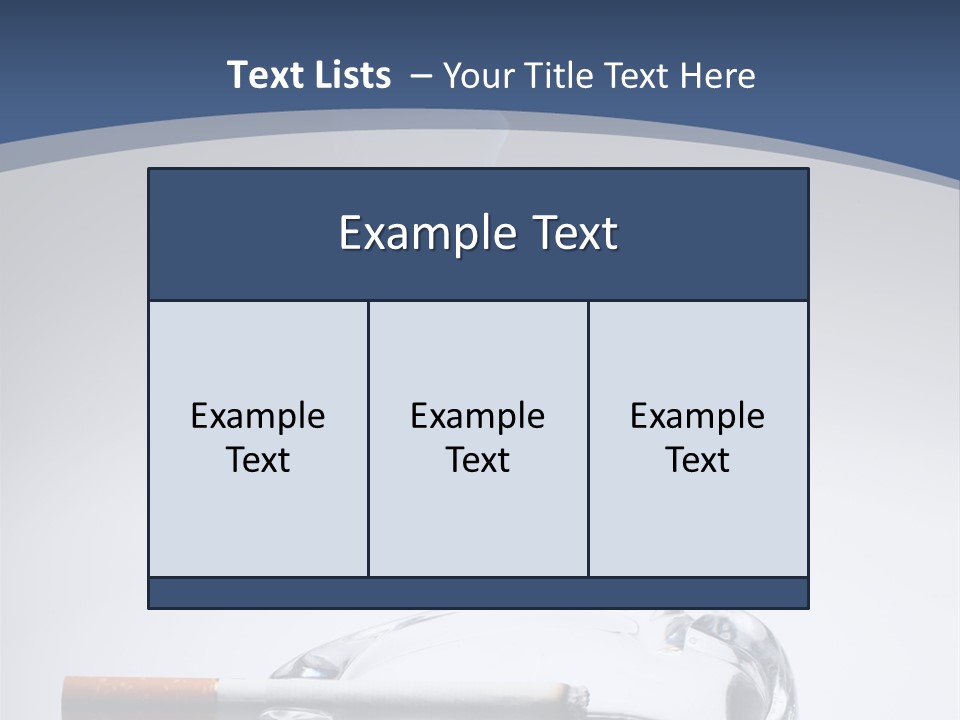 Tobacco Ashtray Stop PowerPoint Template