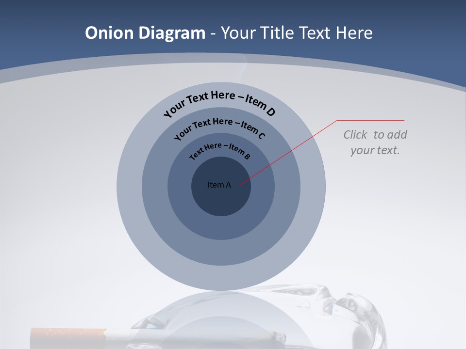 Tobacco Ashtray Stop PowerPoint Template