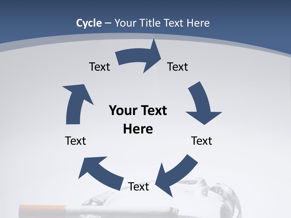 Tobacco Ashtray Stop PowerPoint Template