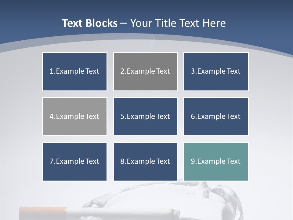 Tobacco Ashtray Stop PowerPoint Template