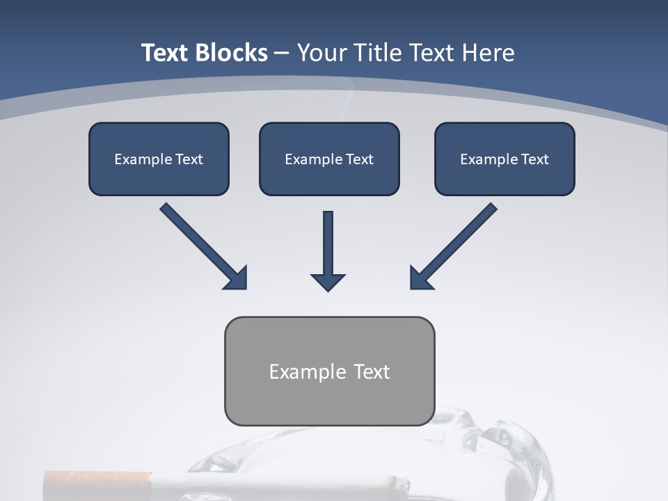 Tobacco Ashtray Stop PowerPoint Template