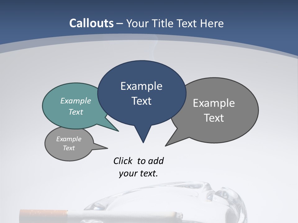 Tobacco Ashtray Stop PowerPoint Template