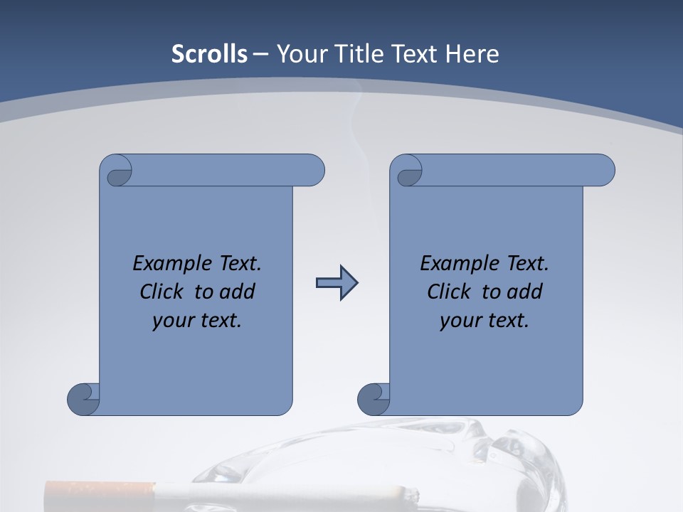 Tobacco Ashtray Stop PowerPoint Template