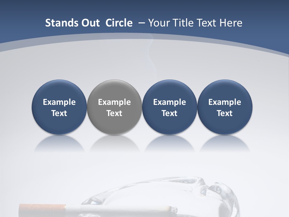 Tobacco Ashtray Stop PowerPoint Template