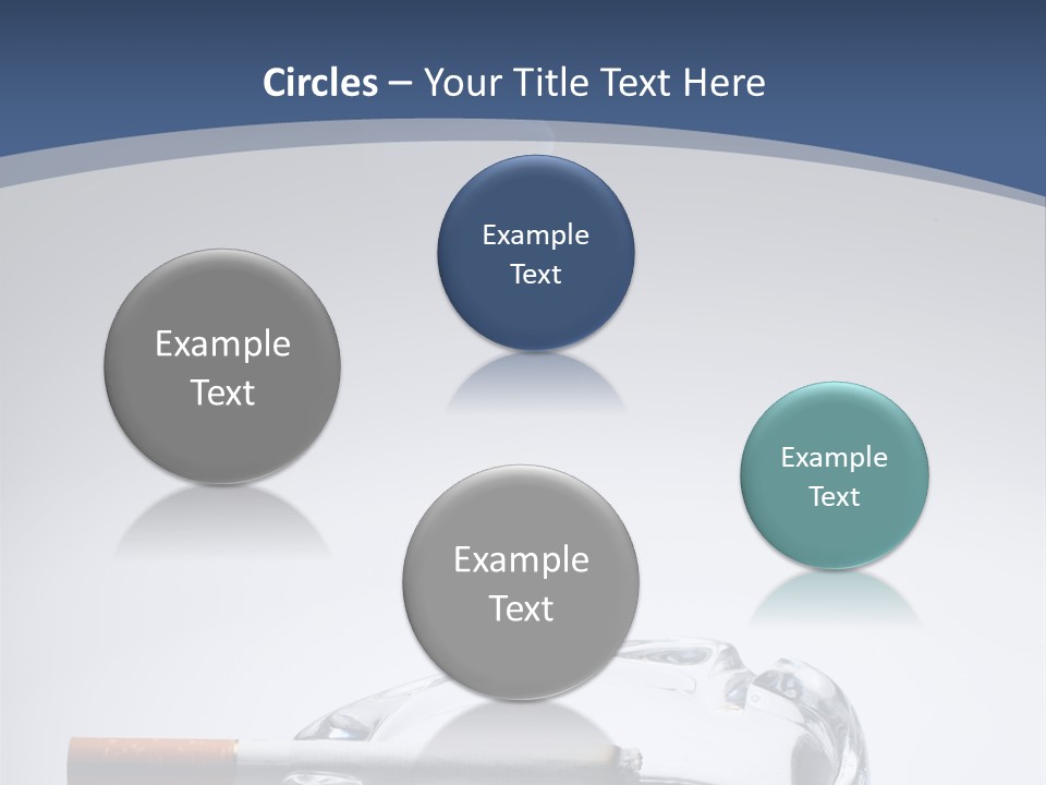 Tobacco Ashtray Stop PowerPoint Template