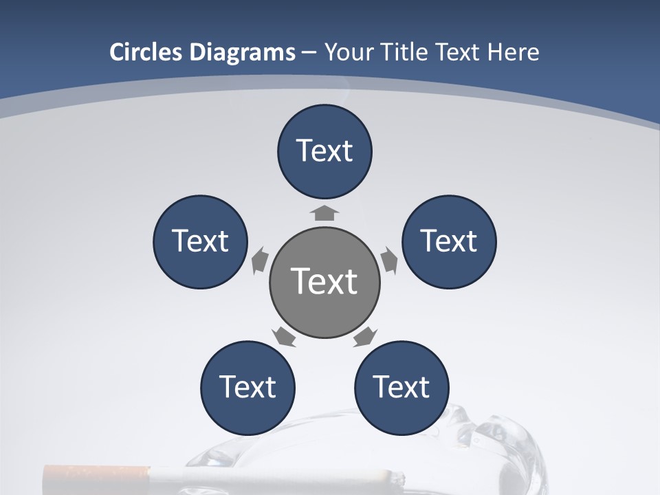 Tobacco Ashtray Stop PowerPoint Template