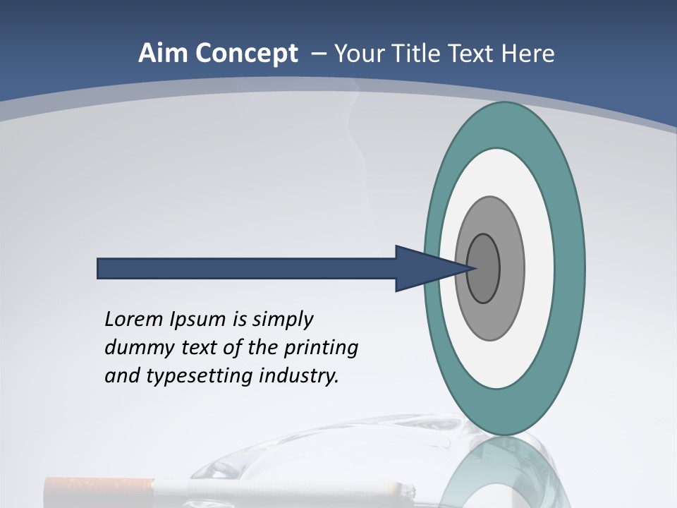 Tobacco Ashtray Stop PowerPoint Template