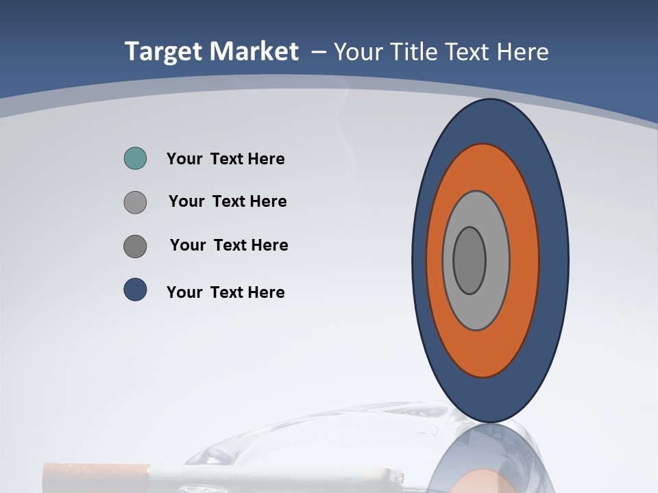 Tobacco Ashtray Stop PowerPoint Template