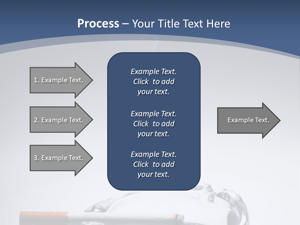 Tobacco Ashtray Stop PowerPoint Template