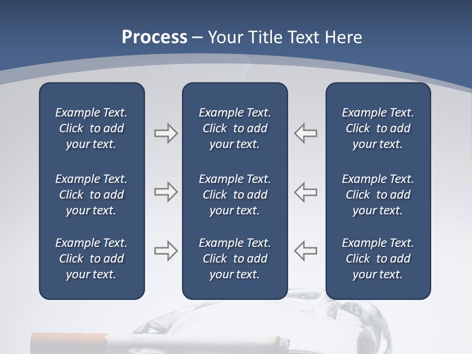 Tobacco Ashtray Stop PowerPoint Template