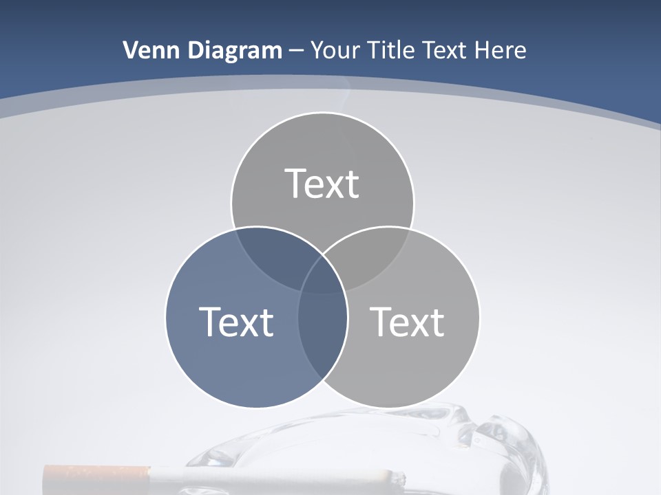 Tobacco Ashtray Stop PowerPoint Template